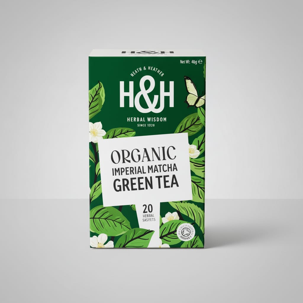 Heath & Heather Organic Imperial Matcha Green Tea 20 bags