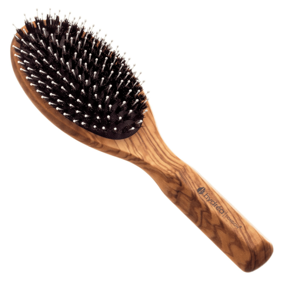 Hydrea Olive Wood Boar Bristle Hair Brush