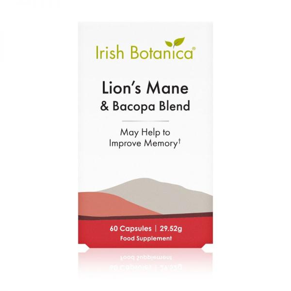 Irish Botanica® Lion’s Mane & Bacopa 60 Caps - Down To Earth Healthfood 