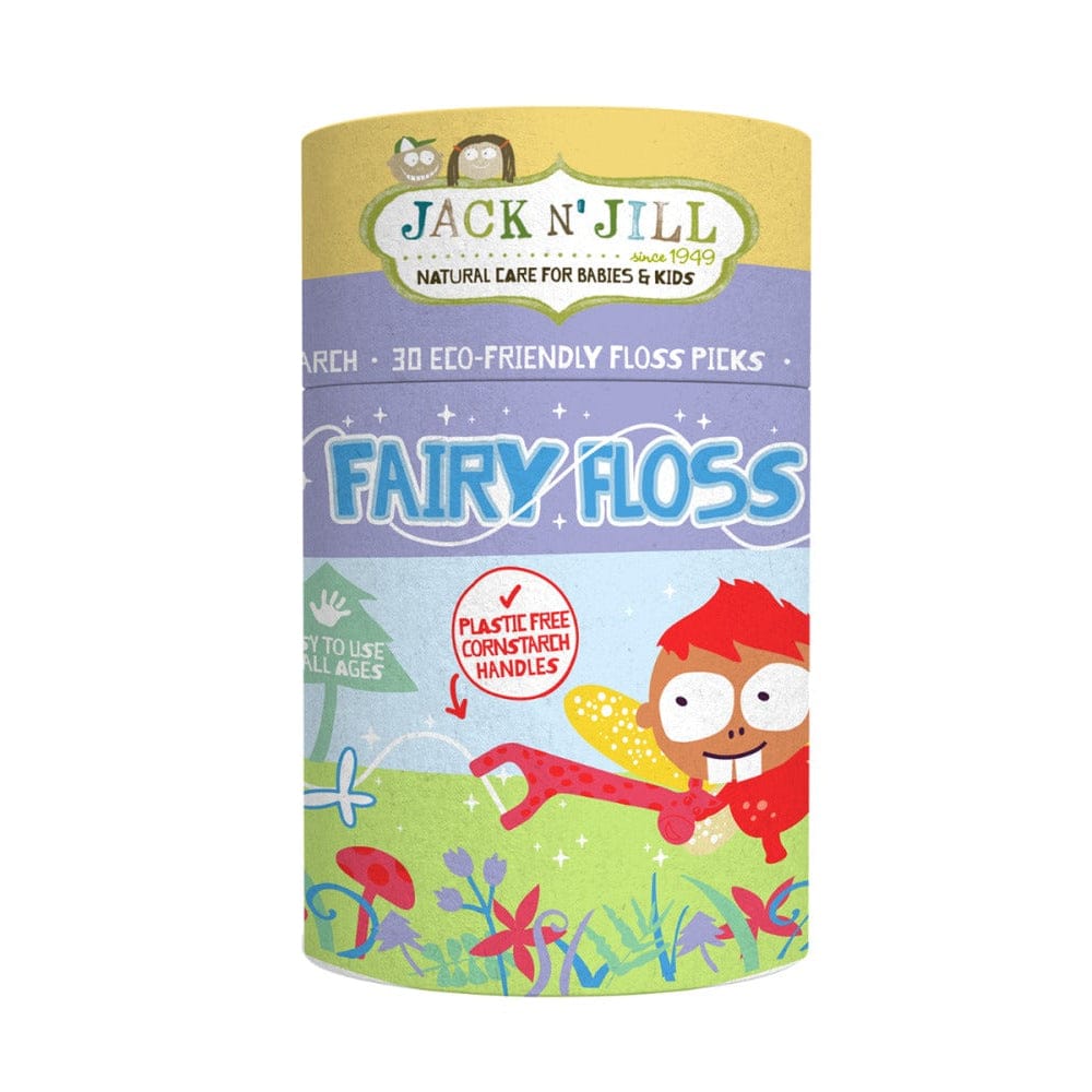 Pack of Jack N' Jill fairy floss with colorful design on a white background