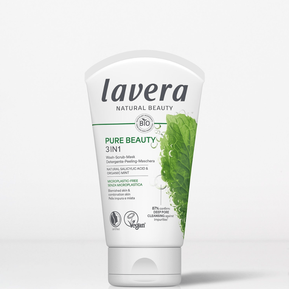 Lavera 3 in 1 Organic Face Wash, Scrub and Mask 125ml