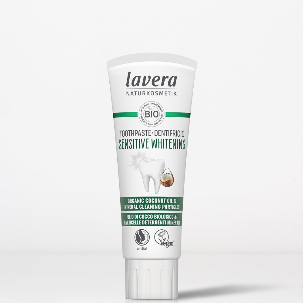 Lavera Sensitive Whitening Toothpaste 75ml - With Fluoride 