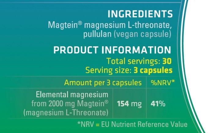 MAG3N8 90 Caps Magnesium Threonate (Magtein)