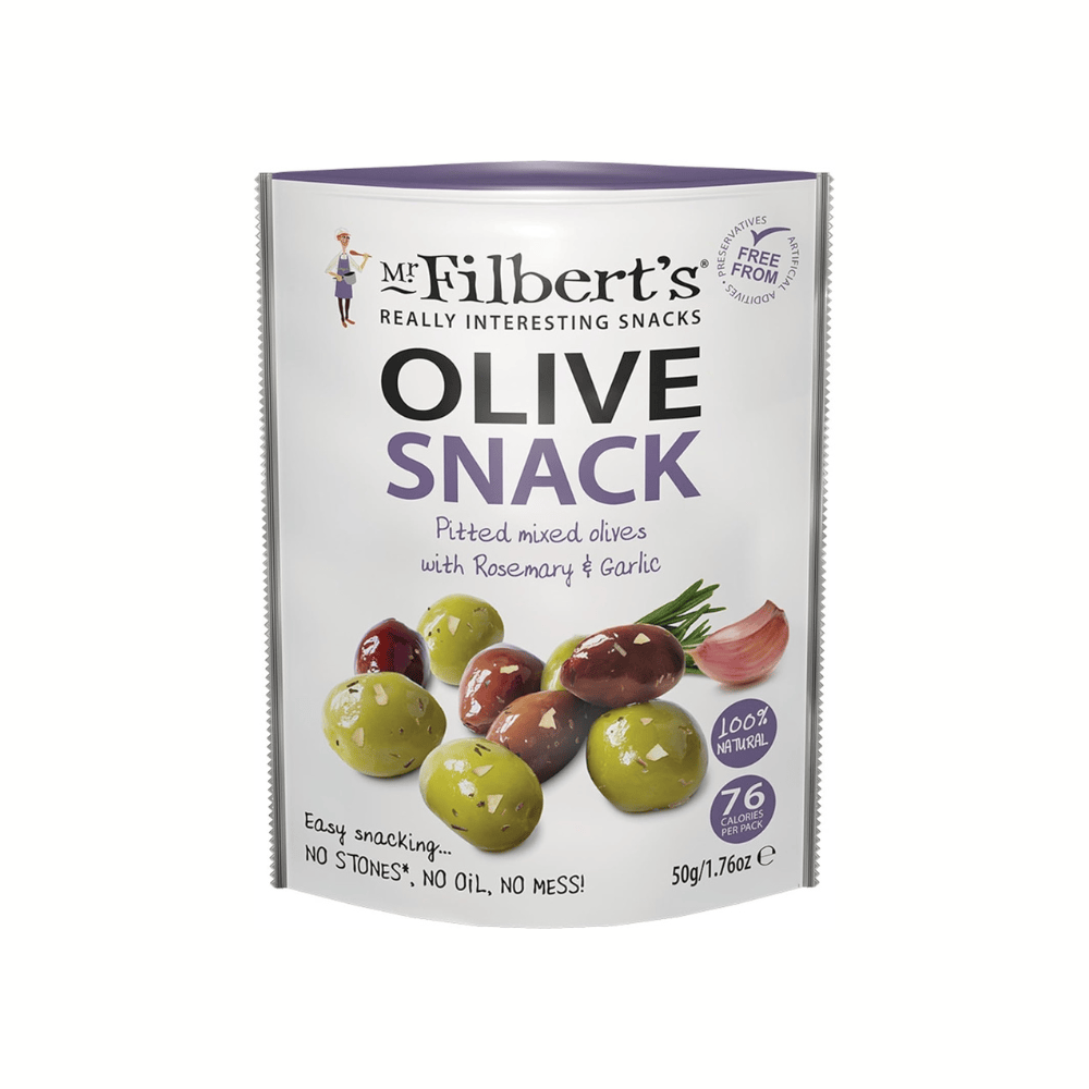 Mr Filbert's Marinated Mixed Olives | Rosemary & Garlic 50g