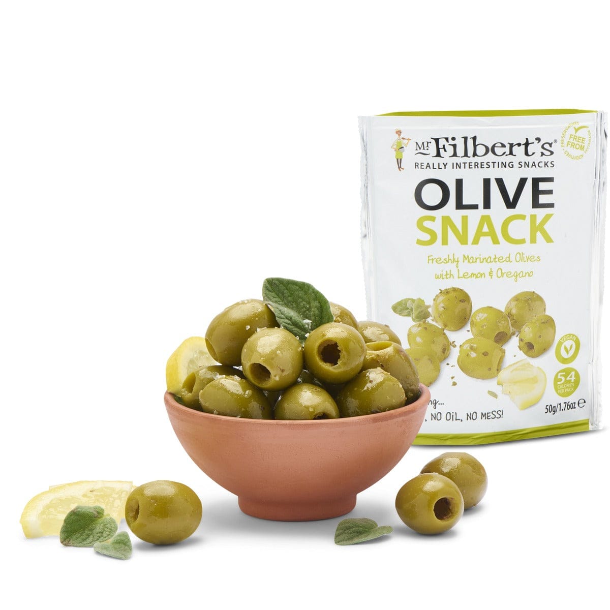 Mr Filbert's Marinated Olives | Lemon & Oregano 50g