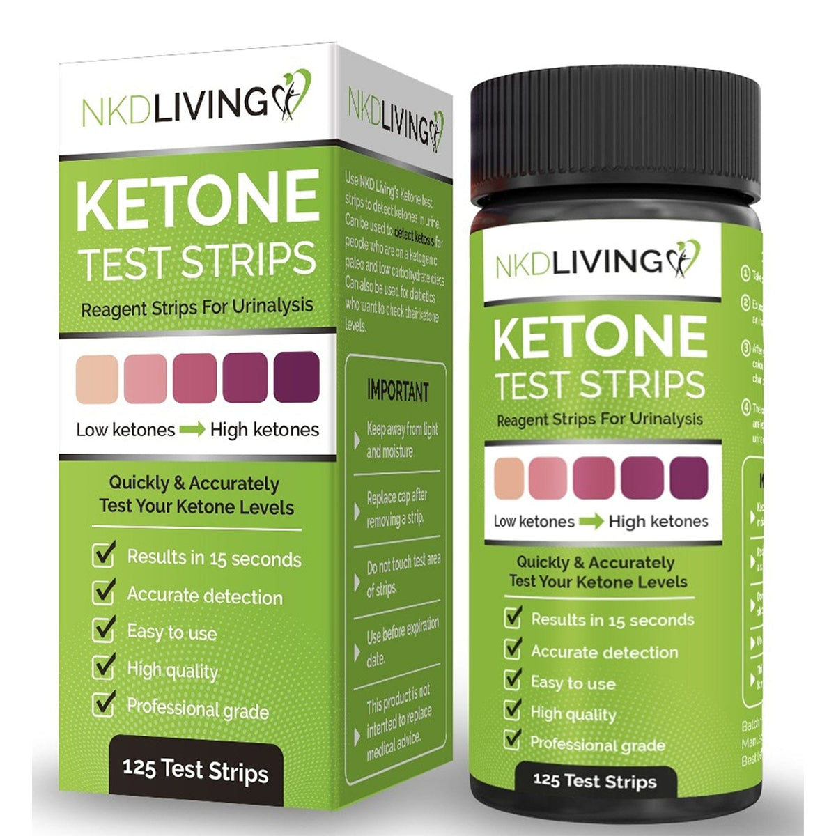 NKD Living Ketone Test strips