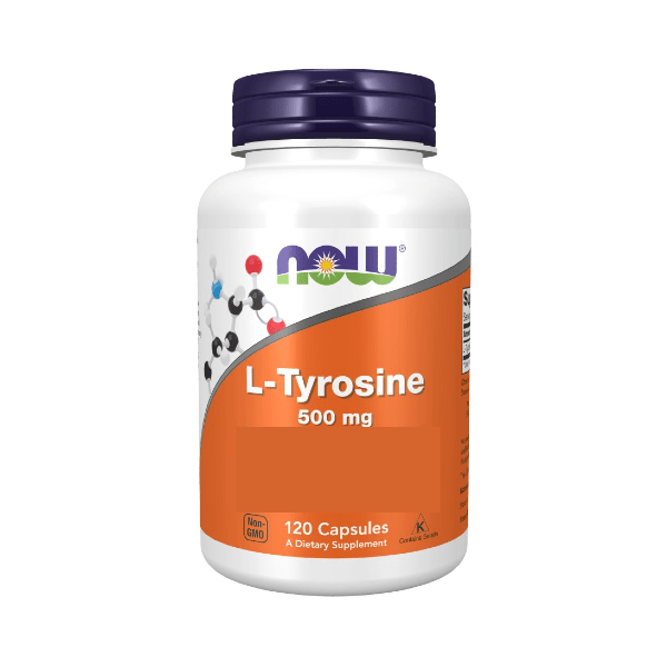 NOW Tyrosine 500mg 120 Veg Caps