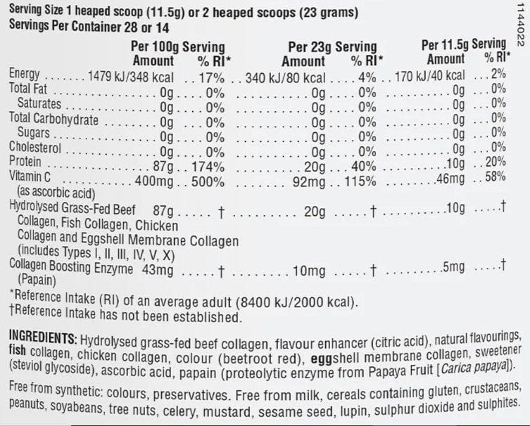 Natures Plus Collagen Peptides Berry Lemonade 322g