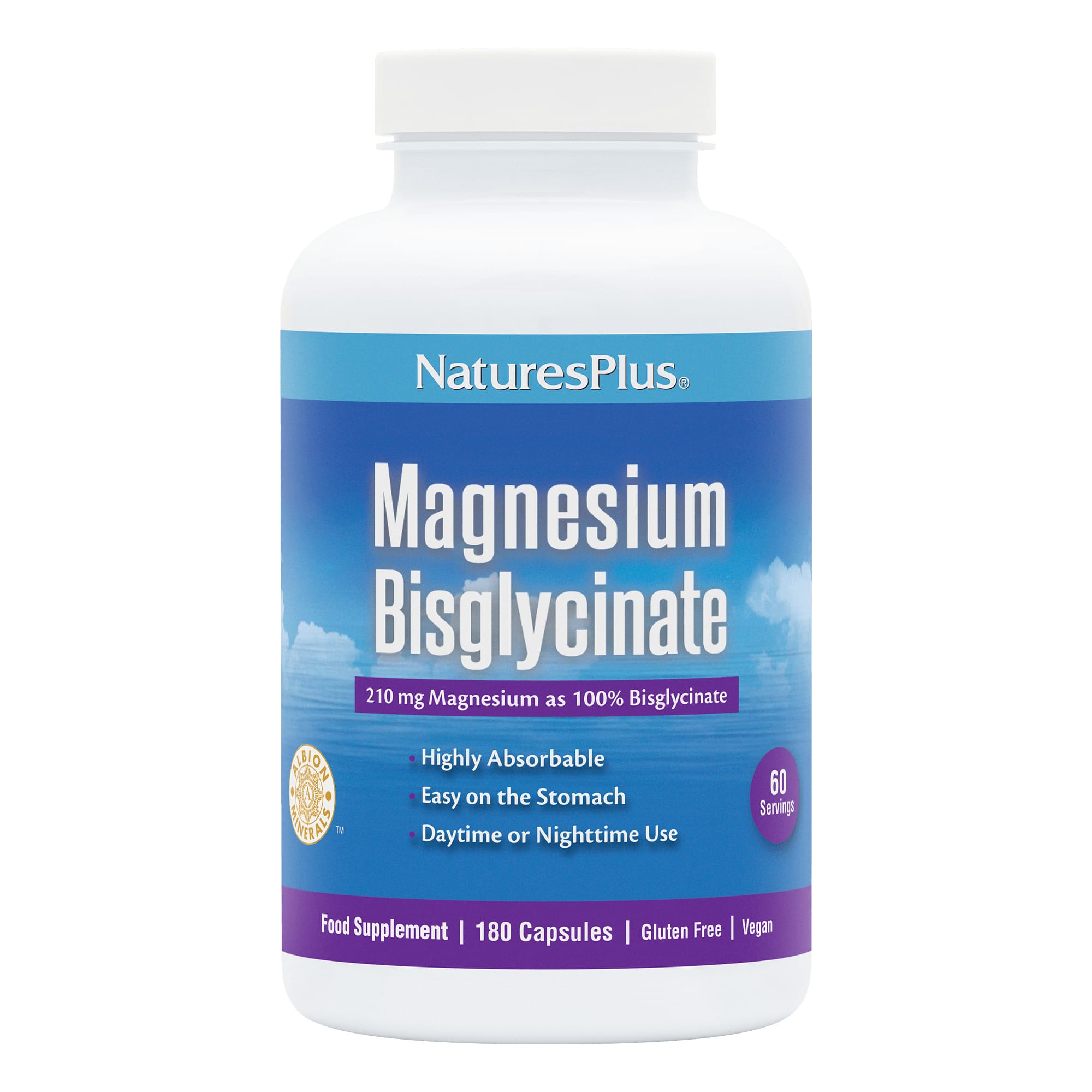 Natures Plus Magnesium Bisglycinate 180 Caps
