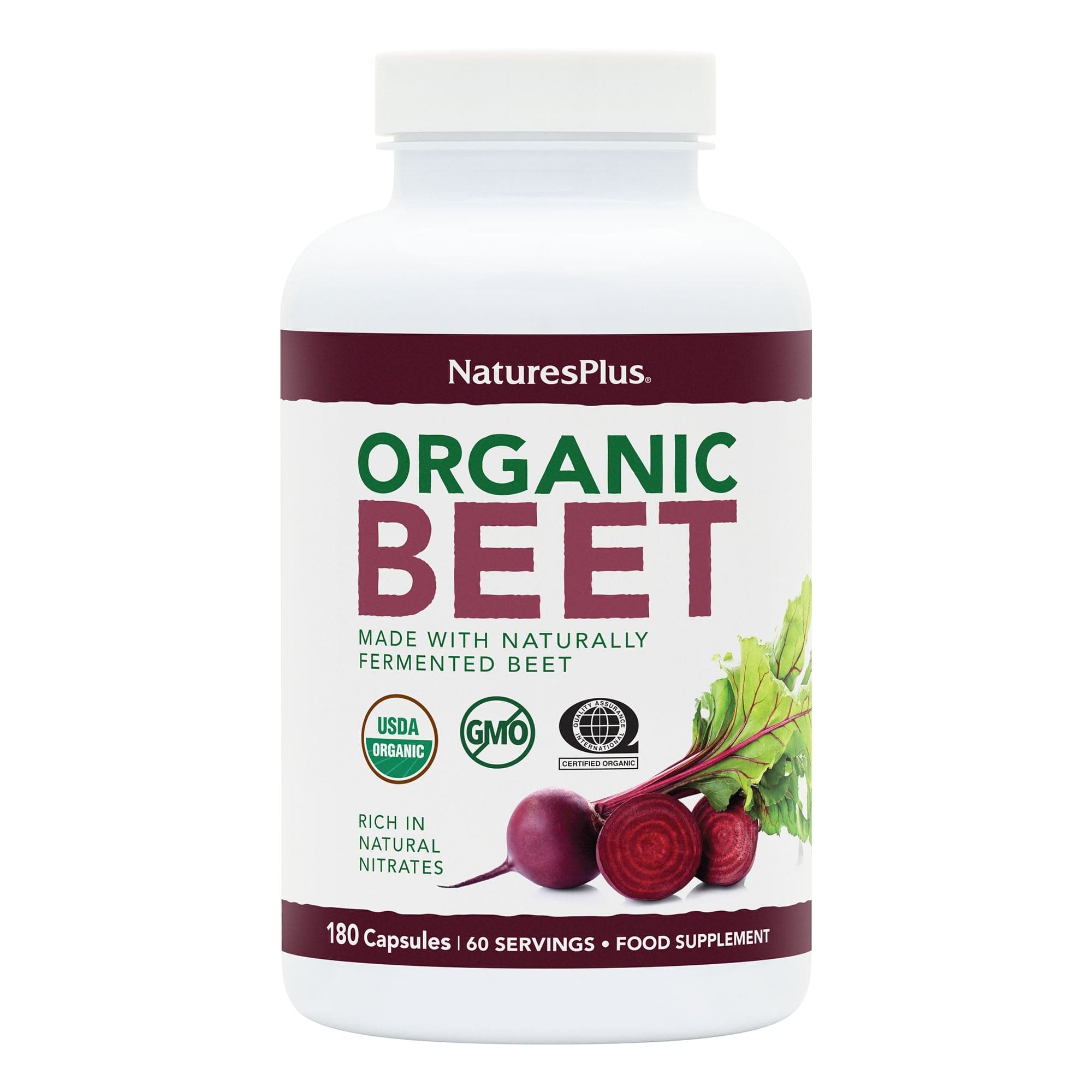 Natures Plus Organic Beet 180 Capsules