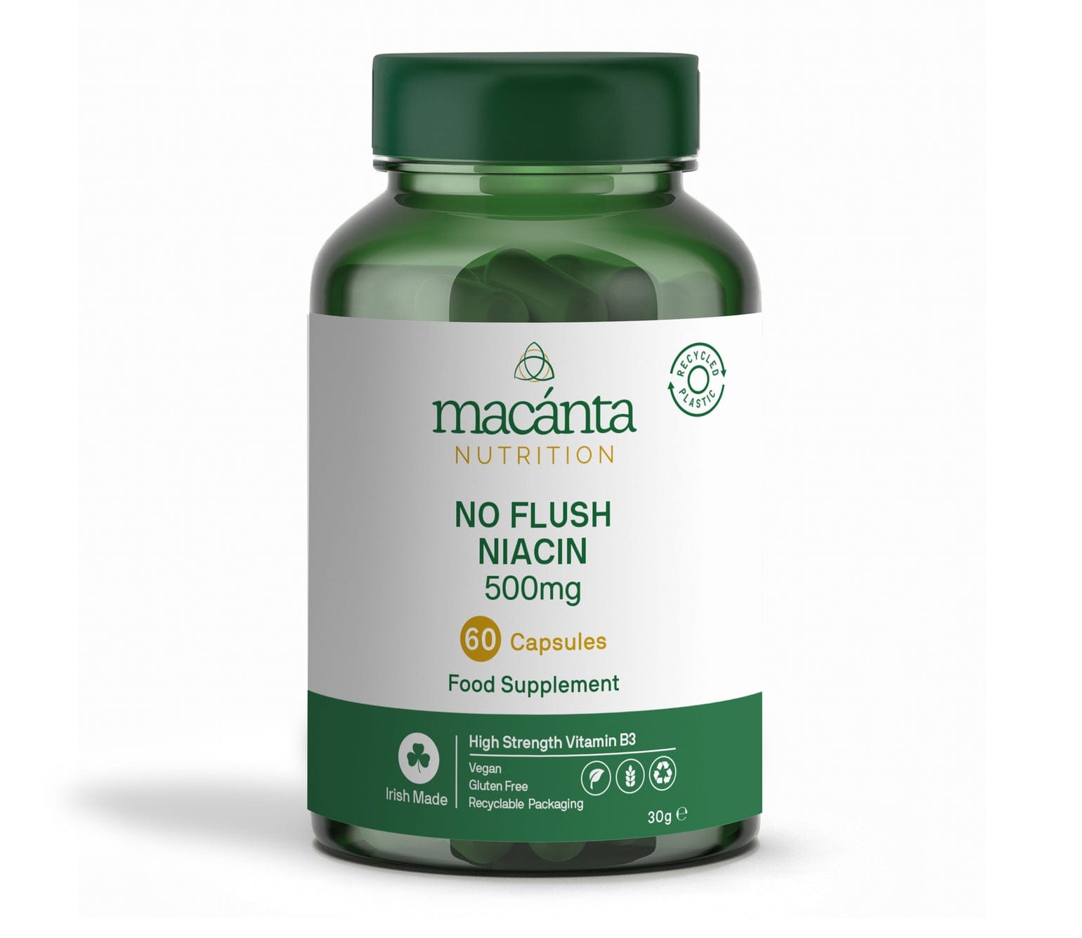 Macánta Nutrition No Flush Niacin | 500mg 60 Caps