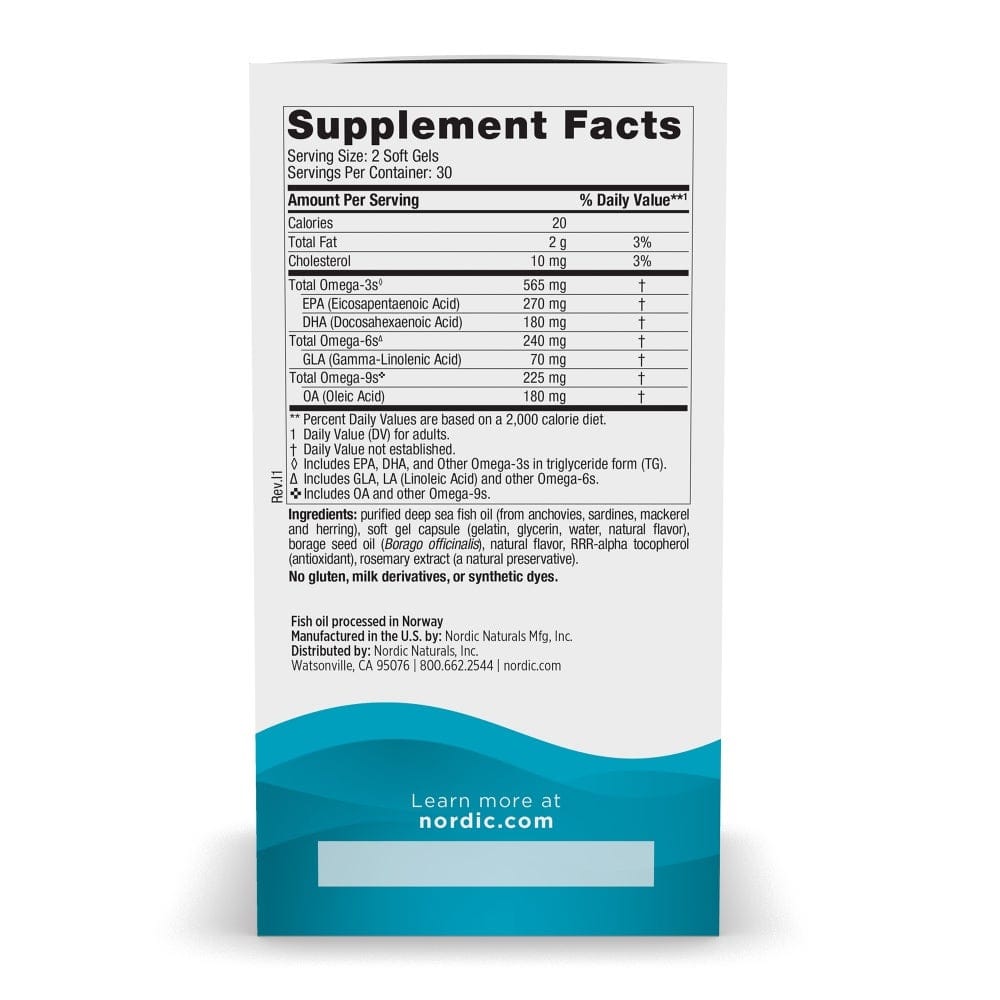 Nordic Naturals Complete Omega 60 Softgels