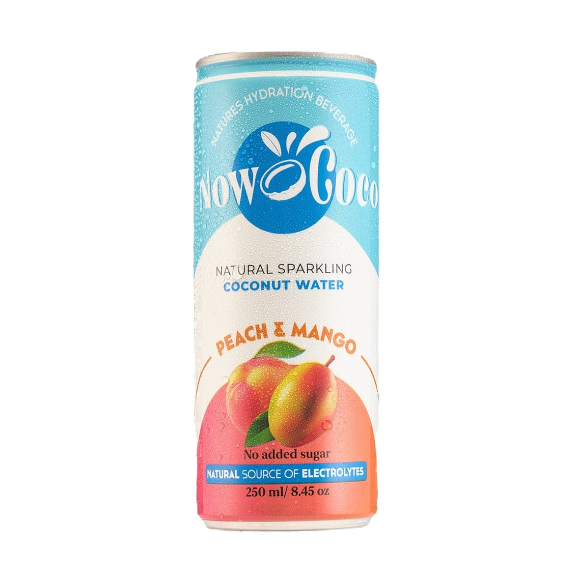 Now Coco Peach & Mango Sparkling Coconut Water 250ml