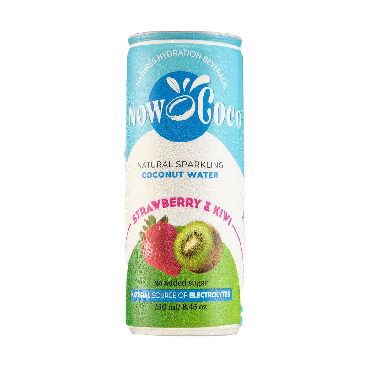 Now Coco Strawberry & Kiwi Sparkling Coconut Water 250ml