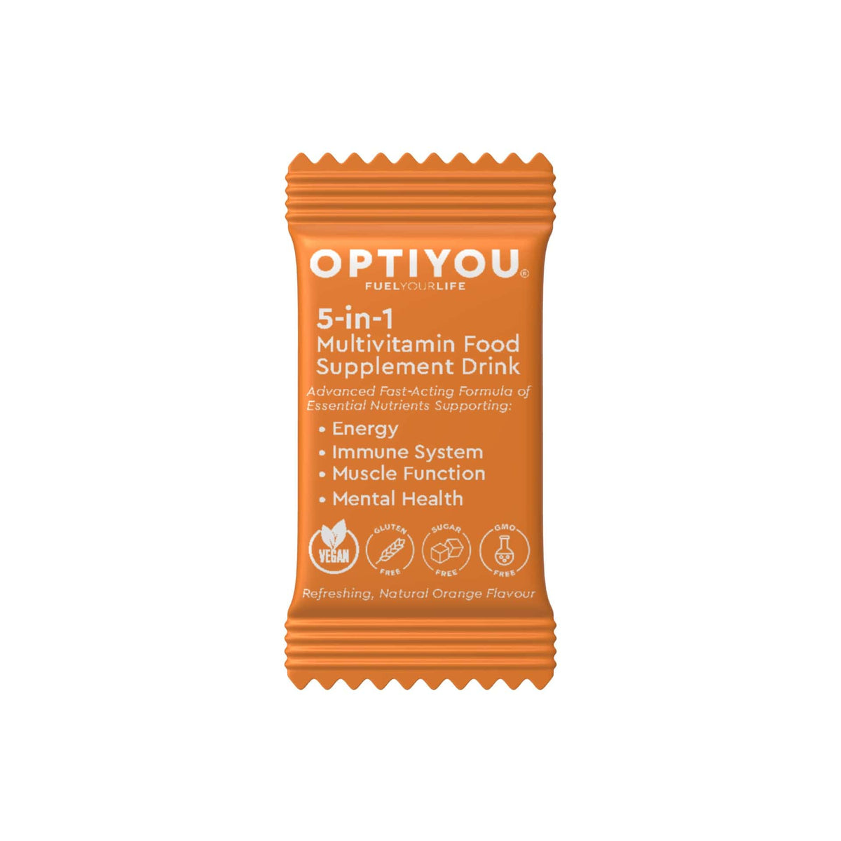 OPTIYOU 5-in-1 Vegan Multivitamin & Electrolyte Drink Sachets