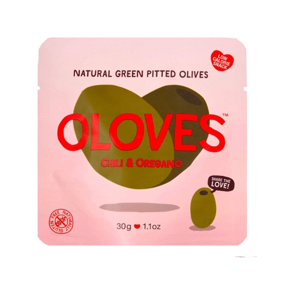 Oloves Hot Chilli & Oregano Green Olives 30g
