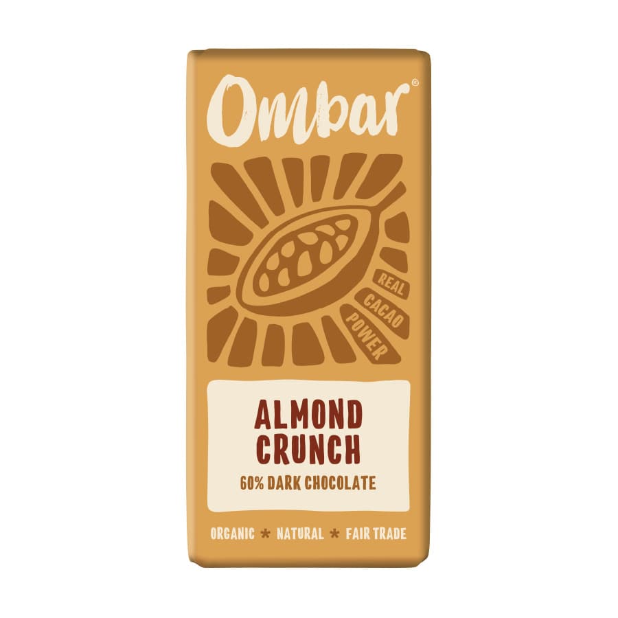 Ombar Organic Almond Crunch Vegan Chocolate 70g