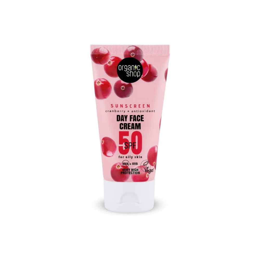 Organic Shop Day Face Cream SPF50 For Oily Skin 50ml