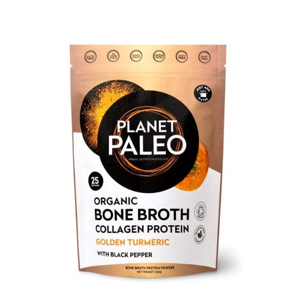 Planet Paleo Organic Bone Broth Collagen Protein - Golden Turmeric