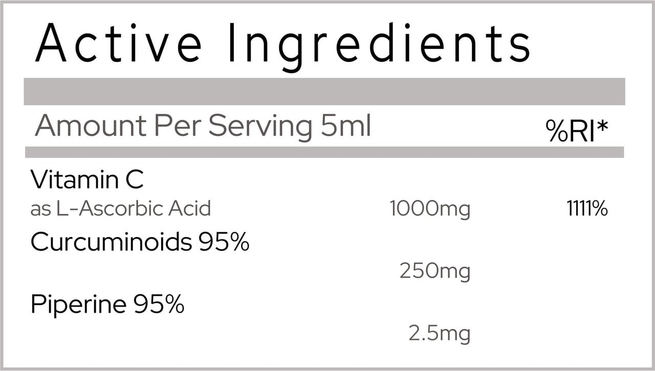 Porebski Liposomal Curcumin, Piperine & Vitamin C 500ml