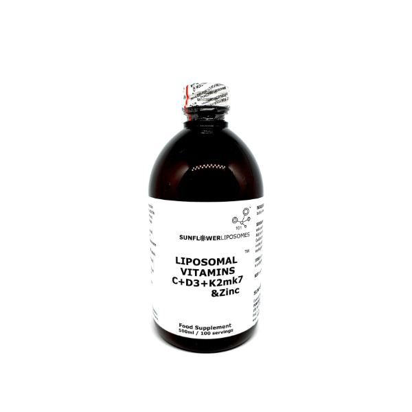 Porebski Liposomal Vitamins C, D3+K2mk7 & Zinc 500ml