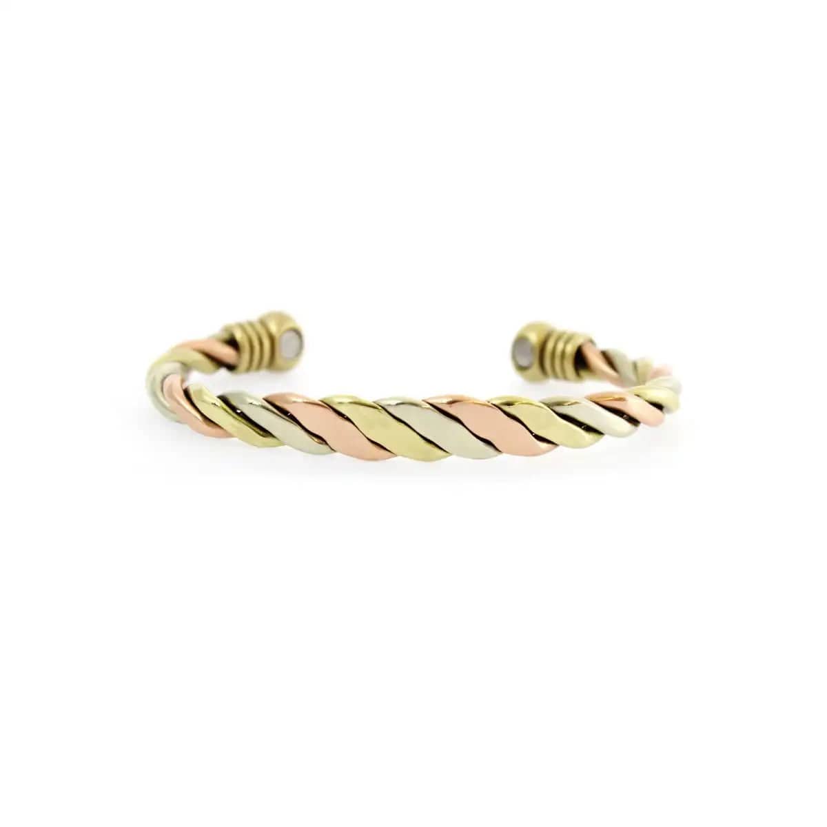 Power Health Tri-Colour Torque Bracelet With Magnetics