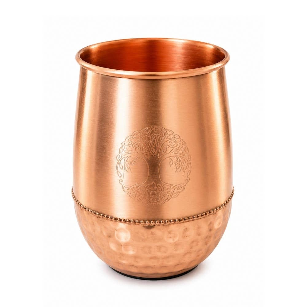Pure Copper Cup Tree of Life  470 ml