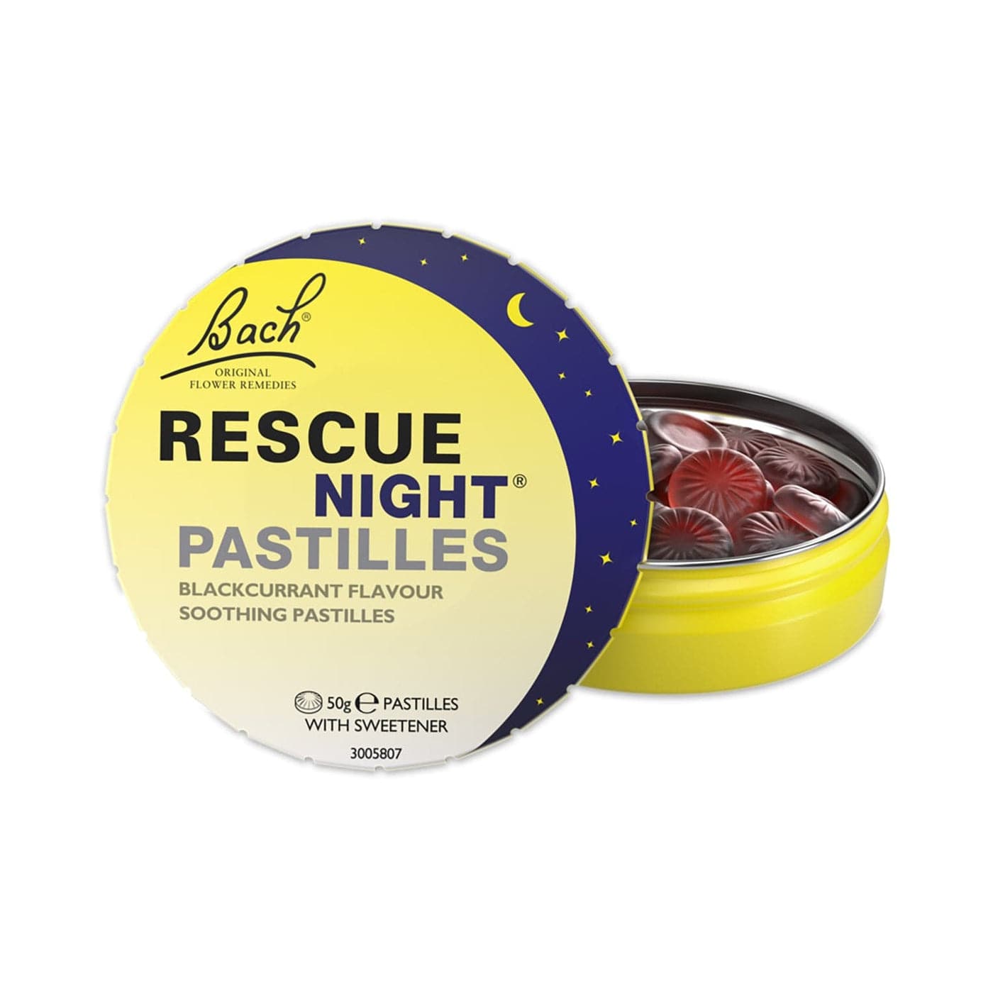 RESCUE® Night Pastilles Blackcurrant Flavour 50g