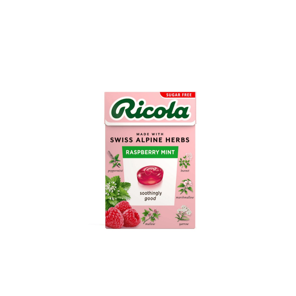Ricola Sugar Free Raspberry Mint Herbal Sweets 45g