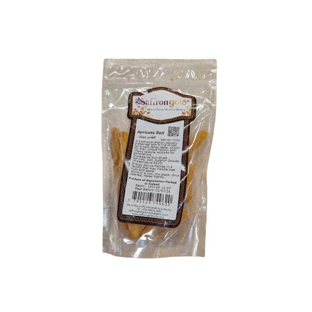 Saffron Gold Apricot Rolls 120g