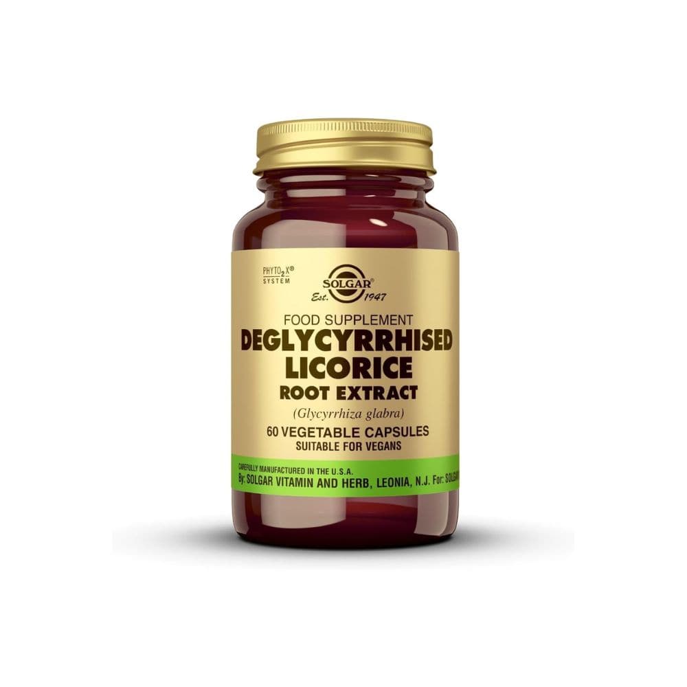 Solgar Deglycyrrhised Licorice Root Extract 60 Veg Caps