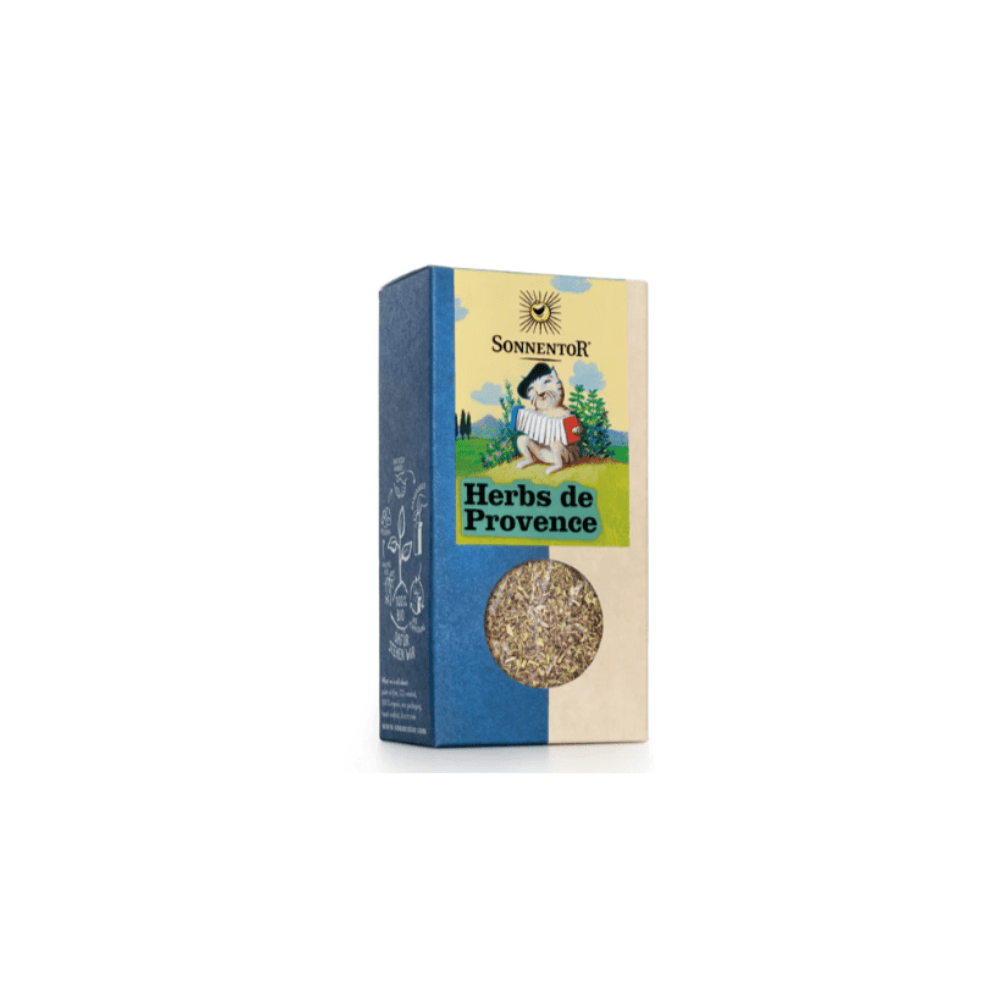 Box of Sonnentor Herbs de Provence on a white background