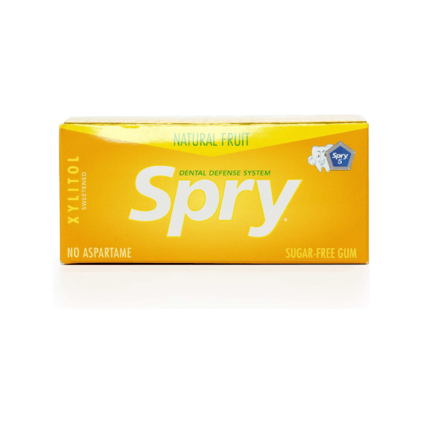 Spry Sugar-Free Fresh Fruit Chewing Gum 10 Pieces