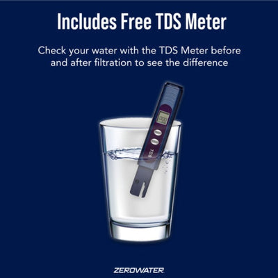Zero Water Jug Filter 2.3ltr + Free Water Quality Tester