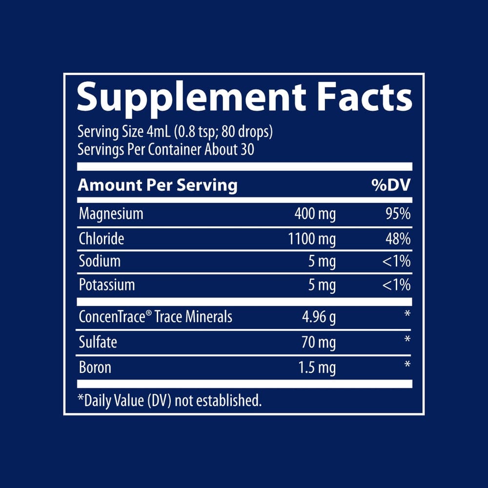 Trace Minerals Mega-Mag Liquid Magnesium 118ml ngredients