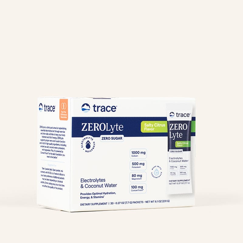 Trace Minerals ZeroLyte Salty Citrus – 30 Stick Packs