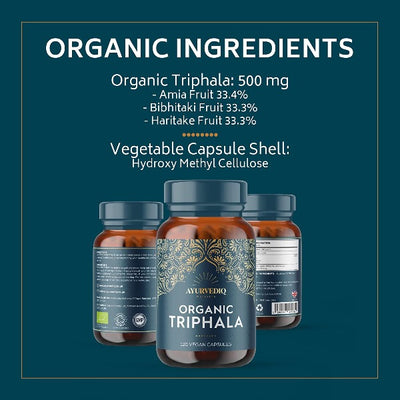 Ayurvediq Wellness Organic Triphala 120 caps