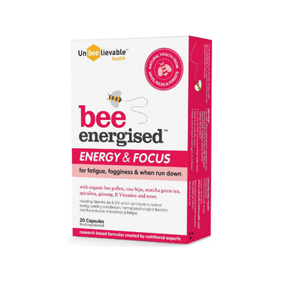 Unbeelievable Bee Energised Energy and Focus 20 Caps