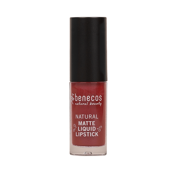 Benecos Vegan Natural Matte Liquid Lipstick - Bloody Berry 5ml