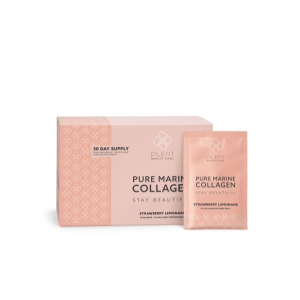 Plent Pure Marine Collagen +C - Strawberry Lemonade Powder