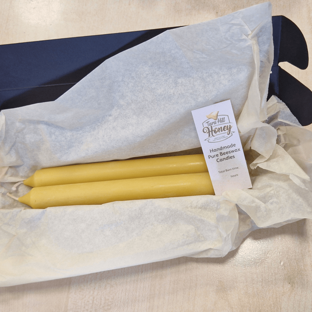 Tara Hill Beeswax Dinner Candle Set