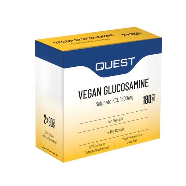 Quest Vegan Glucosamine Sulphate 1500mg Twin Pack (2x90Tabs)