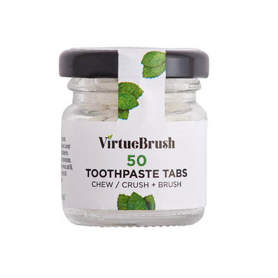 Virtue Brush Peppermint Toothpaste Tabs 50s