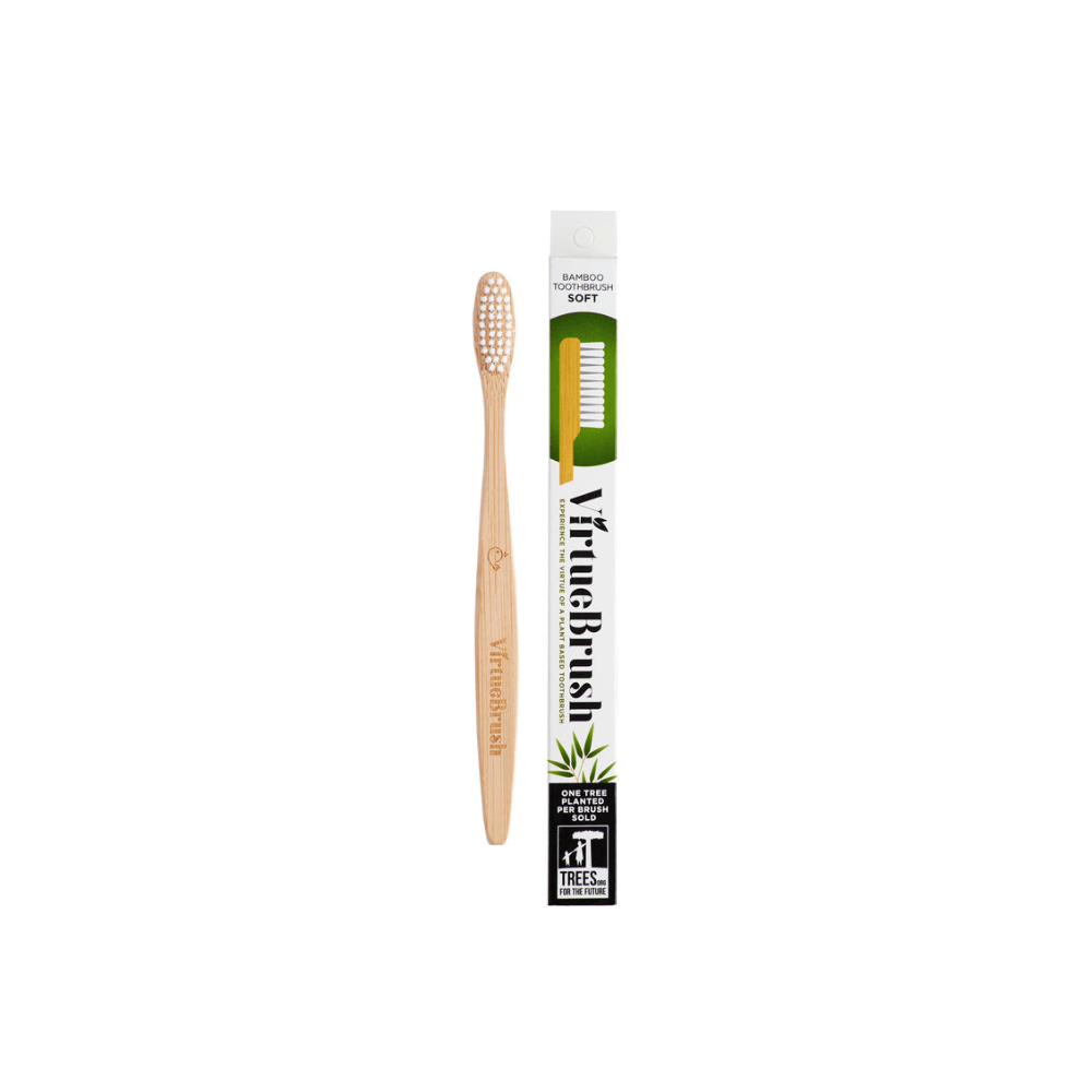 VirtueBrush Bamboo Toothbrush White Soft