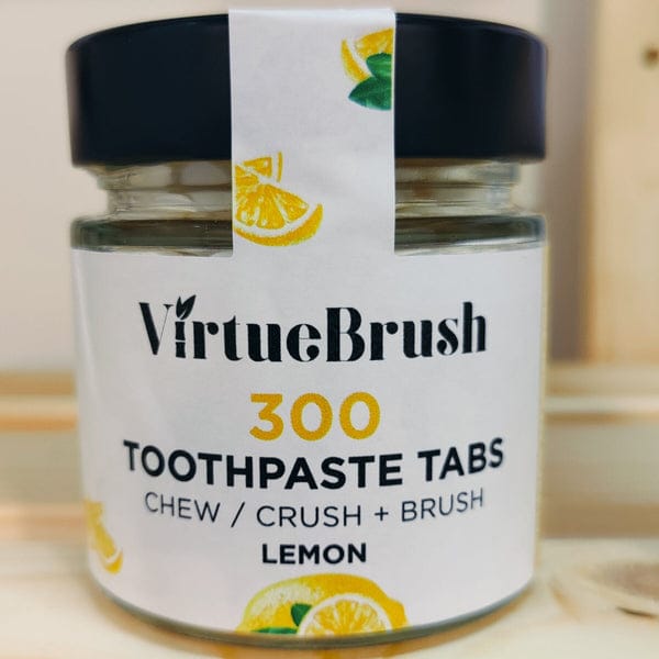 Virtue Brush Lemon Toothpaste Tabs With Fluoride
