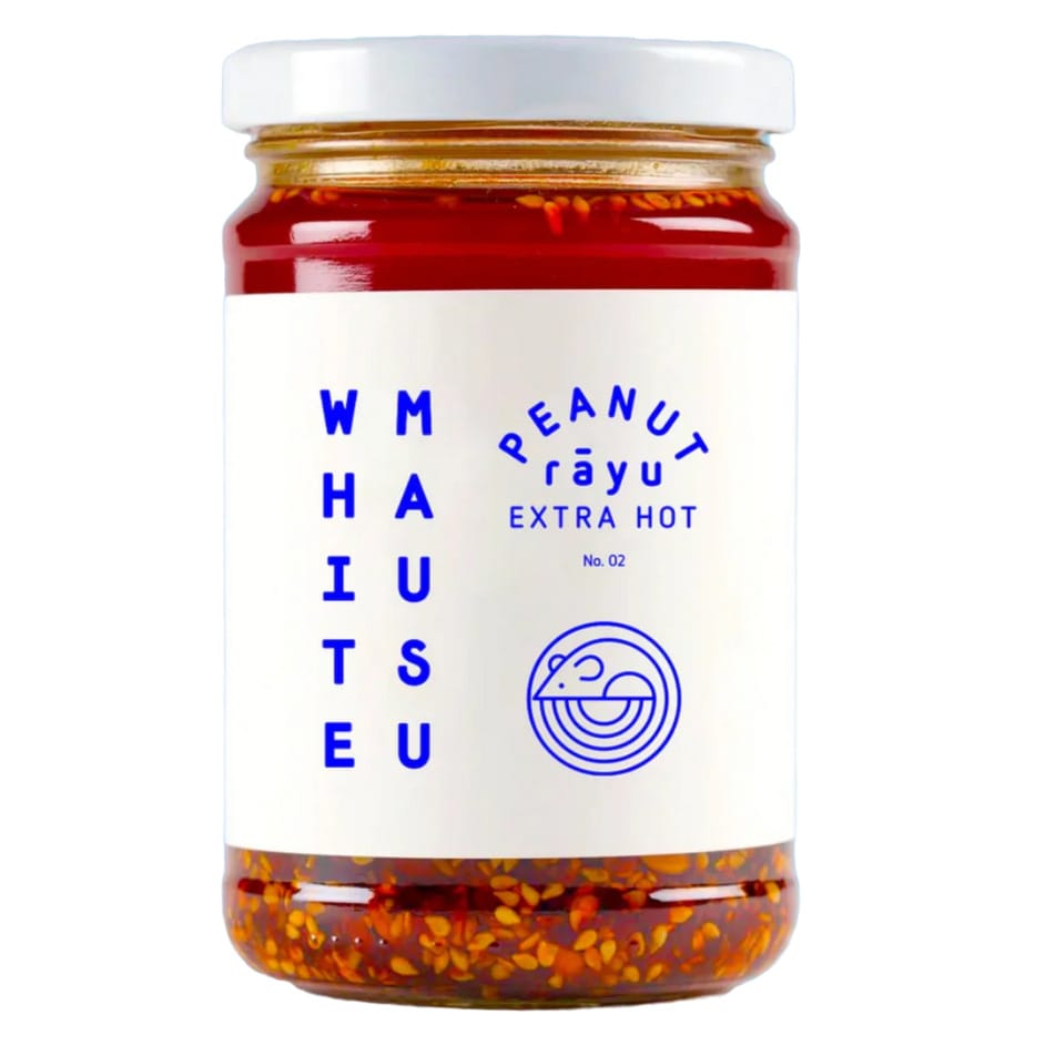 White Mausu Peanut Rāyu Extra Hot 240g