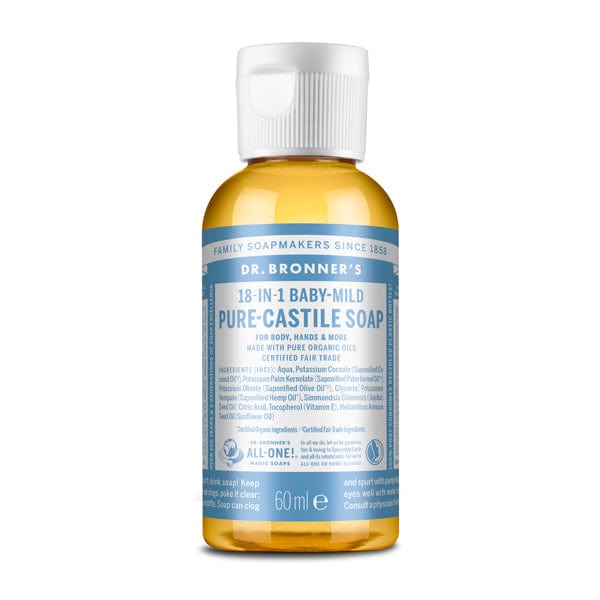 Dr Bronner's Castile Liquid Soap Unscented Baby Mild
