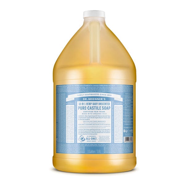 Dr Bronner's Castile Liquid Soap Unscented Baby Mild