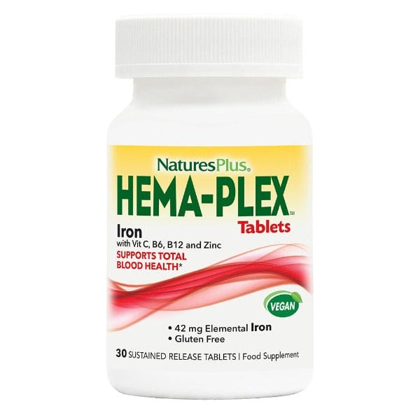 Natures Plus Hema Plex Iron 30 Tabs