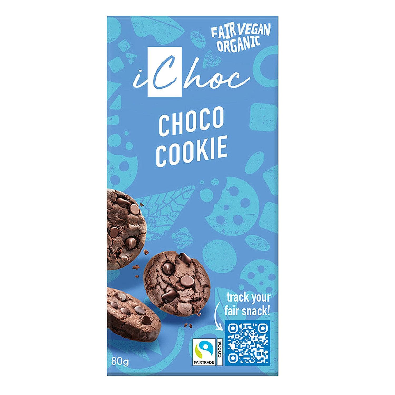 iChoc Organic Choco Cookie Vegan Chocolate 80g